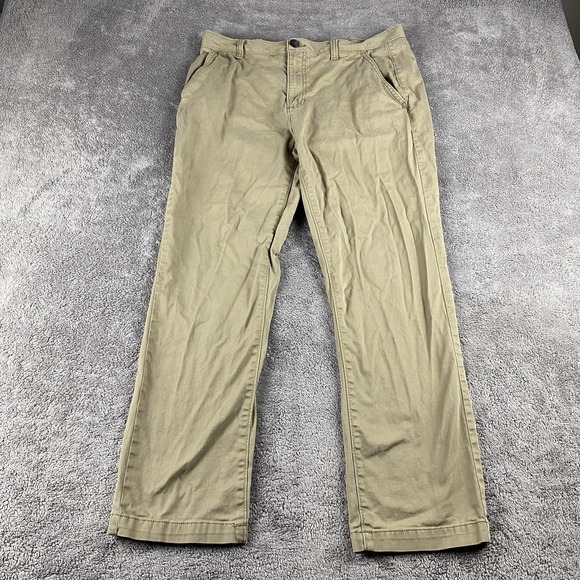 Urban Pipeline Pants Mens 34x27 Beige Flex Max Slim Straight - Picture 1 of 14